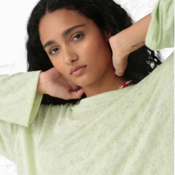 NWT! Electric & Rose Lane Tee In Lime Green - Picture 3 of 8